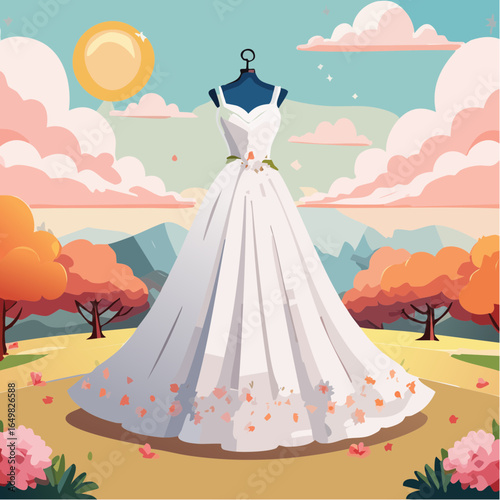 bride in a wedding dress