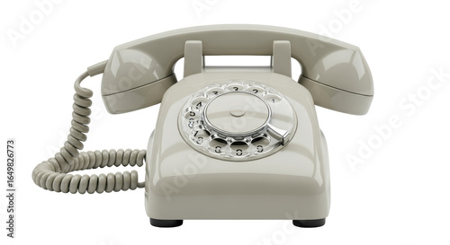 Isolated vintage telephone