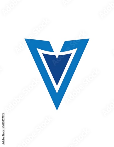 Free Download Bold, stylized V logo - GFXLoad