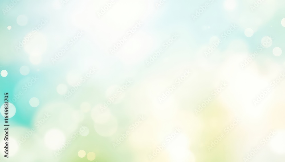 Fototapeta premium Gentle pastel gradient with luminous orbs of light creating a soft, dreamy, ethereal, and relaxing abstract background with delicate, diffused illumination