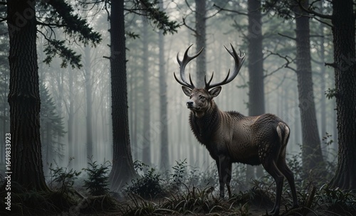 deer in the woods