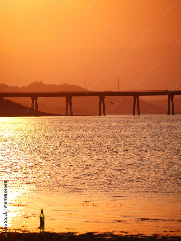 Fototapeta premium sunset on the beach