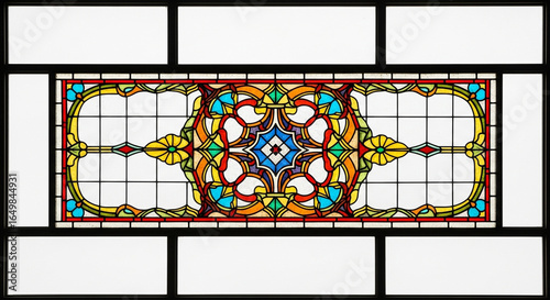 stained glass window with stained glass window