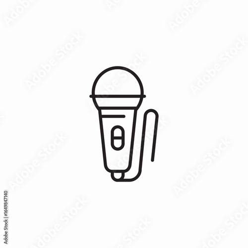 audio mic icon sign vector