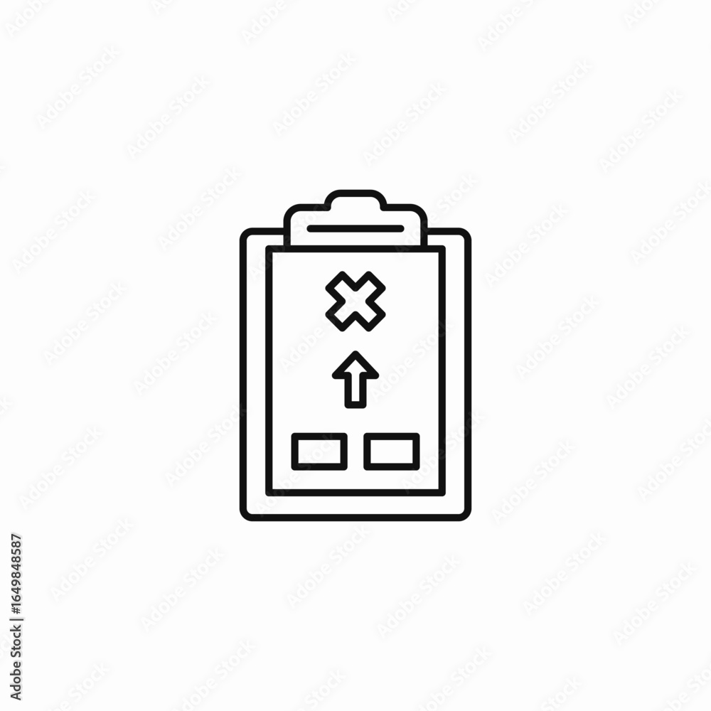 Fototapeta premium medical report icon sign vector