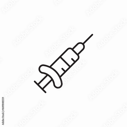 medical injection icon sign vector