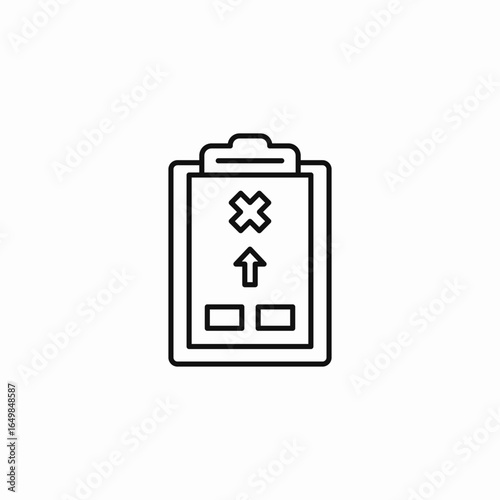 medical report icon sign vector