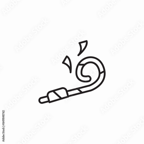 party horn icon sign vector