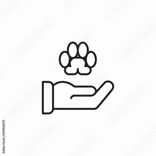 pet care icon sign vector