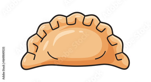 Delicious Golden Empanada Pastry Isolated on Transparent Background for Culinary Art