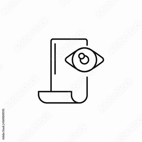 view document icon sign vector