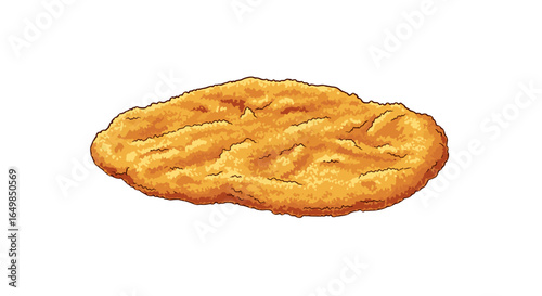 Crispy Golden Chicken Nugget Perfectly Cooked Delicious Fast Food Isolated on Transparent Background