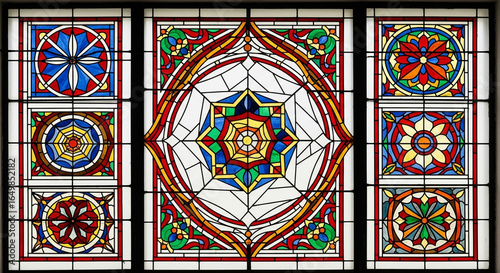 stained glass window in church