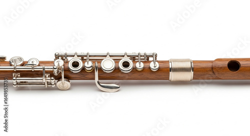 flute on white background