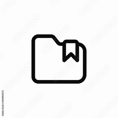 folder bookmark tag icon sign vector