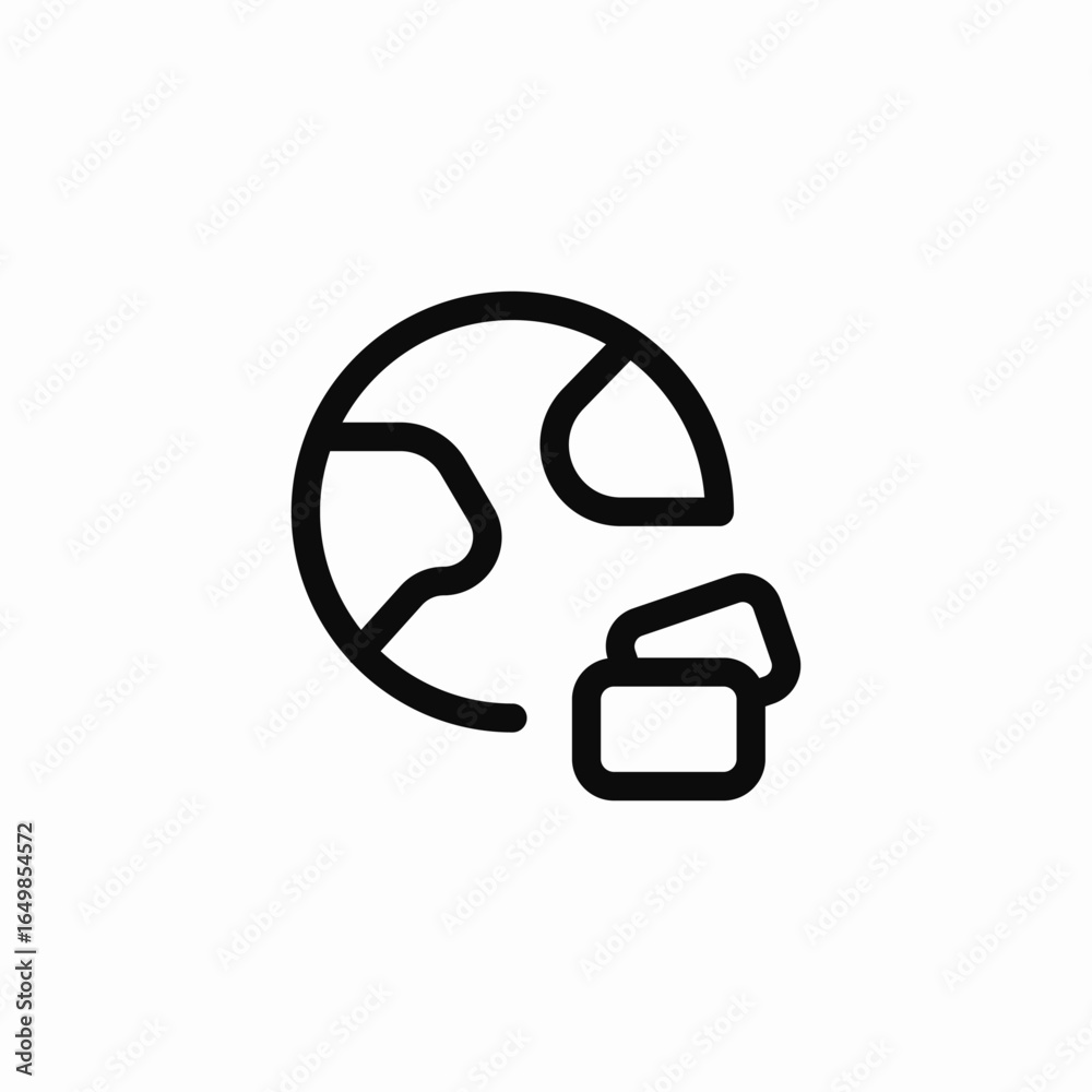 international globe icon sign vector international globe icon sign vector