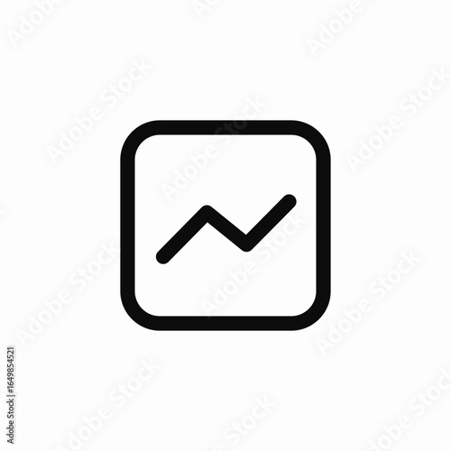 graph growth analytics icon sign vector