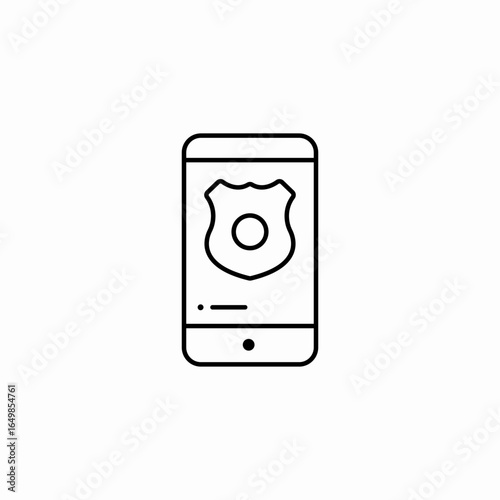 police app icon sign vector