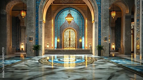 Magnificent Palace Interior with Intricate Details