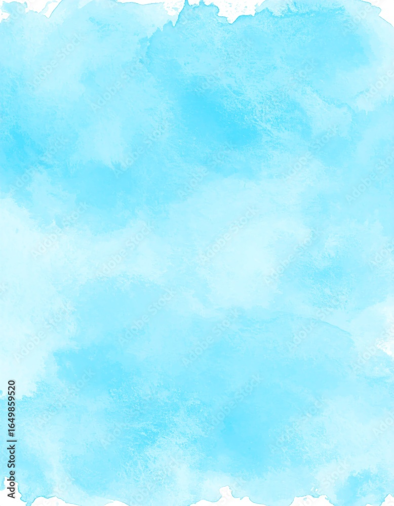 Fototapeta premium Light blue watercolor background