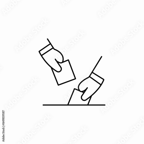 casting vote icon sign vector