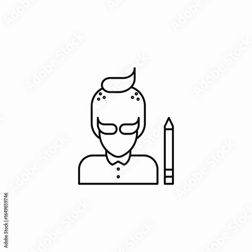 creative person icon sign vector