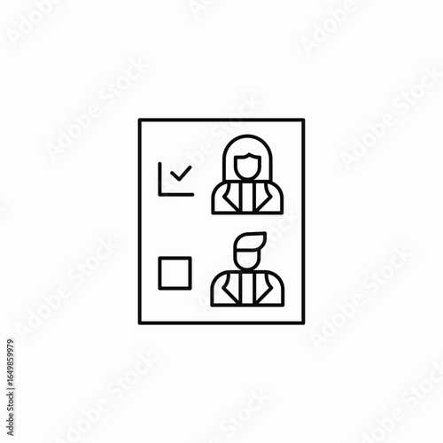 election results icon sign vector