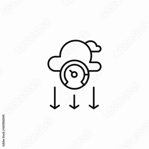 freezing rain icon sign vector