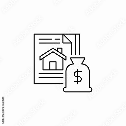 property value icon sign vector