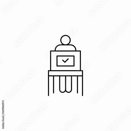 public speaker icon sign vector