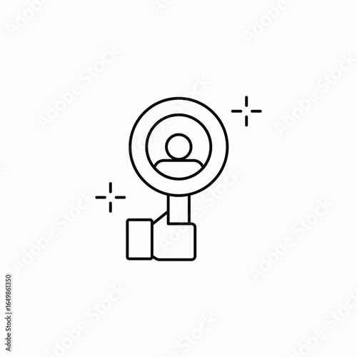 target audience icon sign vector