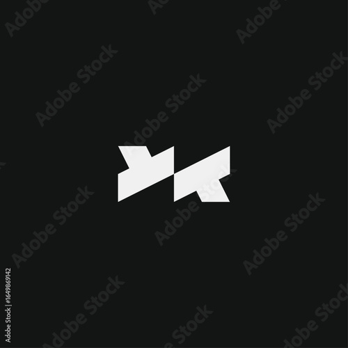 Letter YT logo icon flat vector design