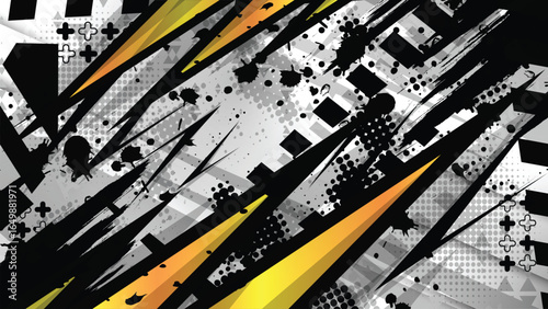 Abstract Racing Lightning Vector Background