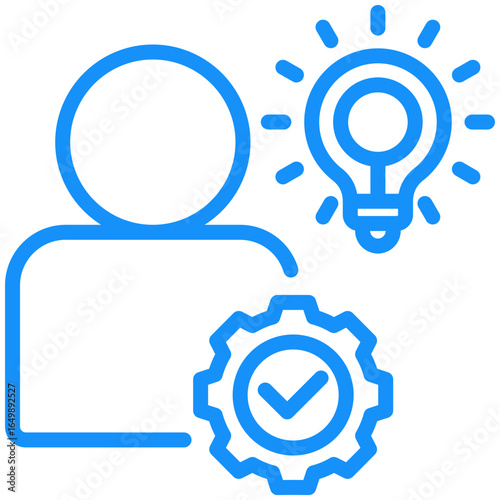 competency icon isolated on white background. Vector illustration icon knowledge and learning and other business