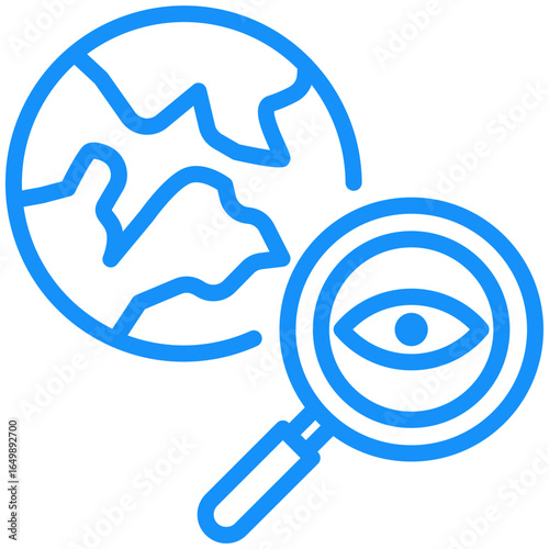 exploration icon isolated on white background. Vector illustration icon knowledge and learning and other business