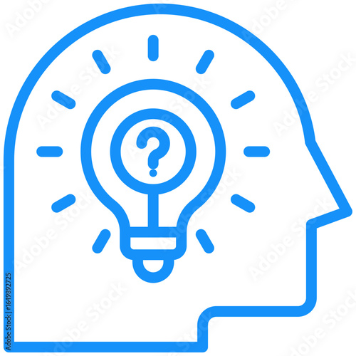 curiosity icon isolated on white background. Vector illustration icon knowledge and learning and other business