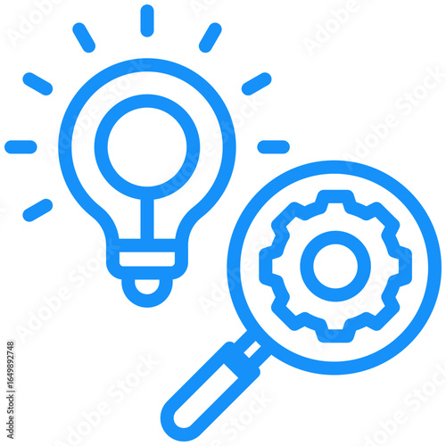 discovery icon isolated on white background. Vector illustration icon knowledge and learning and other business