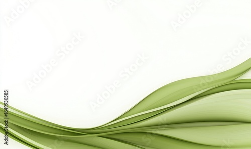 Abstract green wave