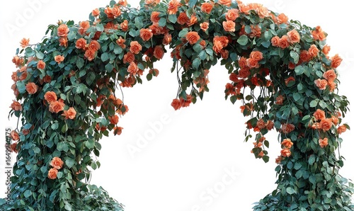 Ornate floral arch