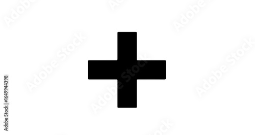 Object download simple black cross vector graphic for christian symbol and religion sign design projects and art needs vector