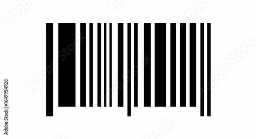 Object barcode image for product identification and inventory management scanning technology symbol code reader system vector