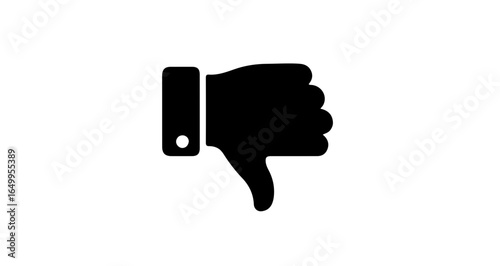 Object download thumbs down icon vector illustration dislike symbol negative feedback sign disapproval hand gesture 100 vector