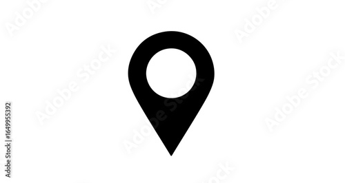 Object location pin icon vector illustration for gps map navigation and travel destination with pointer symbol design vector