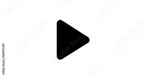 Object play button icon vector illustration for video player interface design and user experience design elements vector