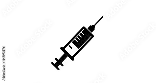 Object medical syringe vector illustration for vaccination injection treatment and healthcare concept design element vector