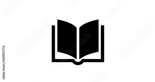 Object open book icon vector illustration for library reading logo education literature study knowledge learning design vector