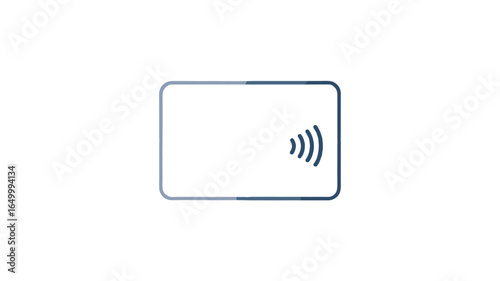 Contactless payment concept with a credit card illustration.