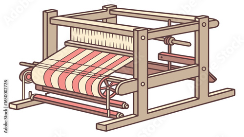 Explore weaving loom machine for textile art and craft projects create fabric design and pattern ideas