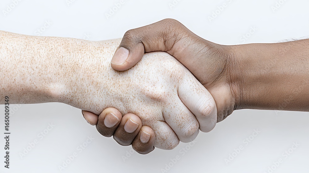 Fototapeta premium Sand Covered Hands Clasped in Unity