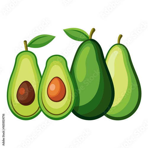set of avocado